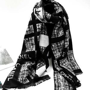 Chanel vintage cashmere scarf